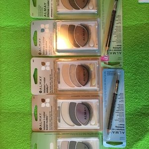 5 Almay shadows and 2 eyeliners